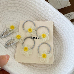 Cute Flower Cherry Scrunchies for Baby Girls Fashion Sweet Kawaii Hair Ties for Kids Children Hair Accessories in Stock Chic