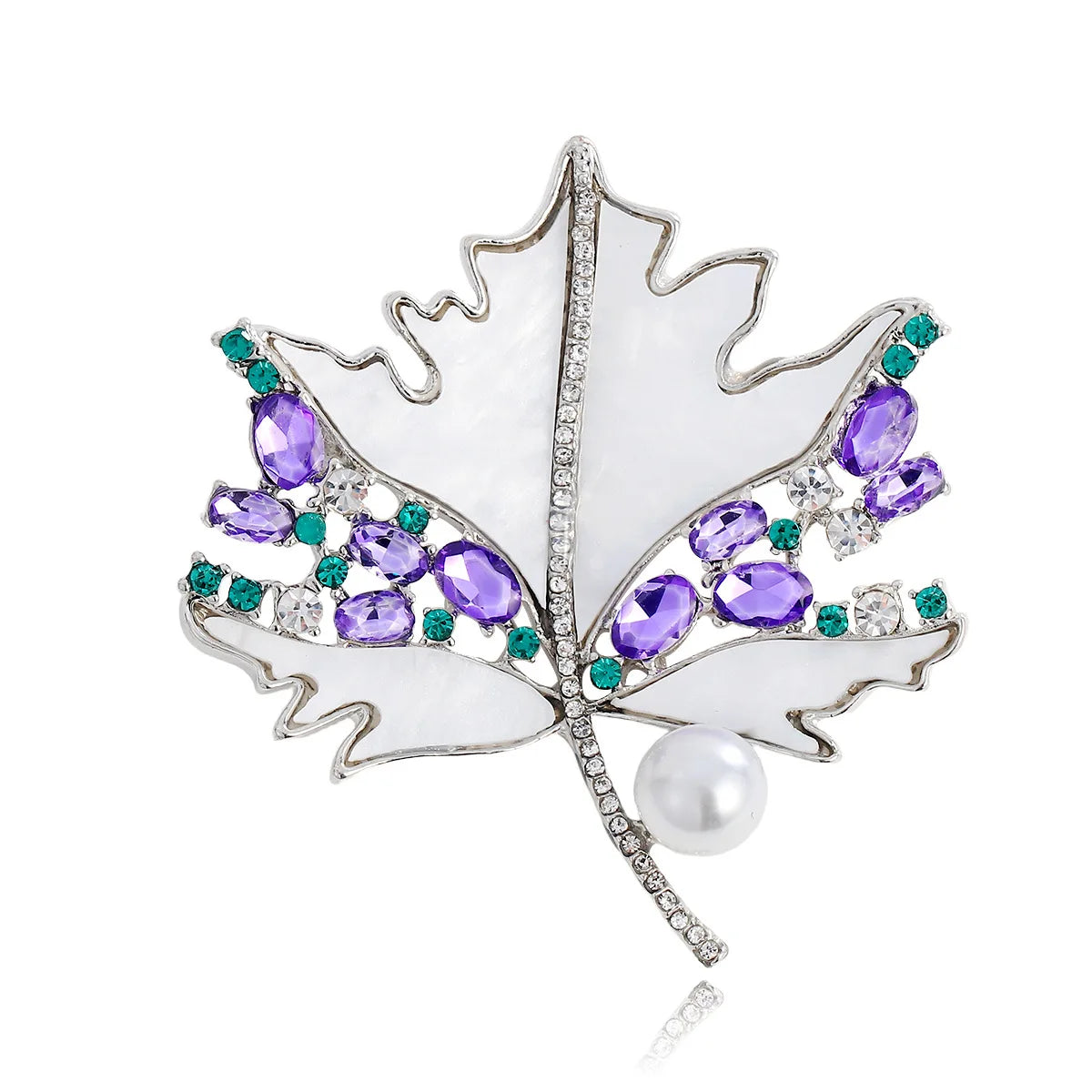 Fashion Leafs Maple Sweet Elegant Brooches for Girls Trendy Stylish Jewelry for Women Ladies Accessories Wholesale New Design