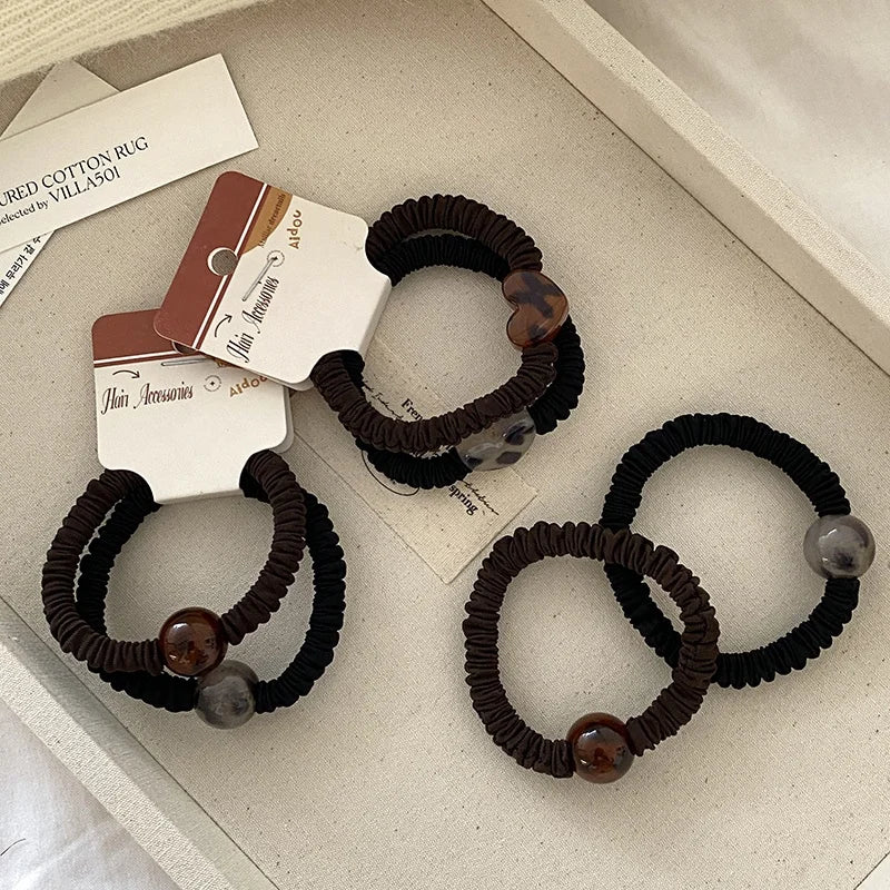 Fashion High Elastic Simple Scrunchies for Girls Classic Durable Hair Ties for Women Ladies Femme Hair Accessories in Stock
