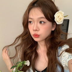 Fashionable Chic Hair Clips for Women Sweet Flower & Alligator Hair Accessories Elegant Alloy & Fabric for Girls & Ladies