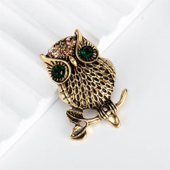 Fashion Animals Owl Trendy Stylish Brooches for Girls Glamorous Hot Sale Pins Jewelry for Women Ladies Accessories Wholesale