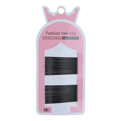Hot Sale Classic Minimalistic Small Bobby Pins Black Solid Color Wave Arc Shape 5cm Daily Hair Claw Clamps Accessories