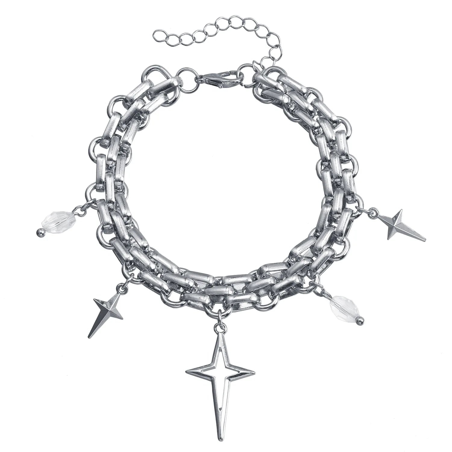 Fashion Simple Sweet Cross Necklaces for Girls Minimalistic Jewelry Suits Sets Bracelets for Women Ladies Accessories Wholesale