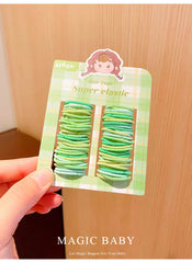 Minimalistic Solid Color High Elastic Durable Scrunchies for Baby Girls Fashion Sweet Hair Ties for Kids Child Hair Accessories