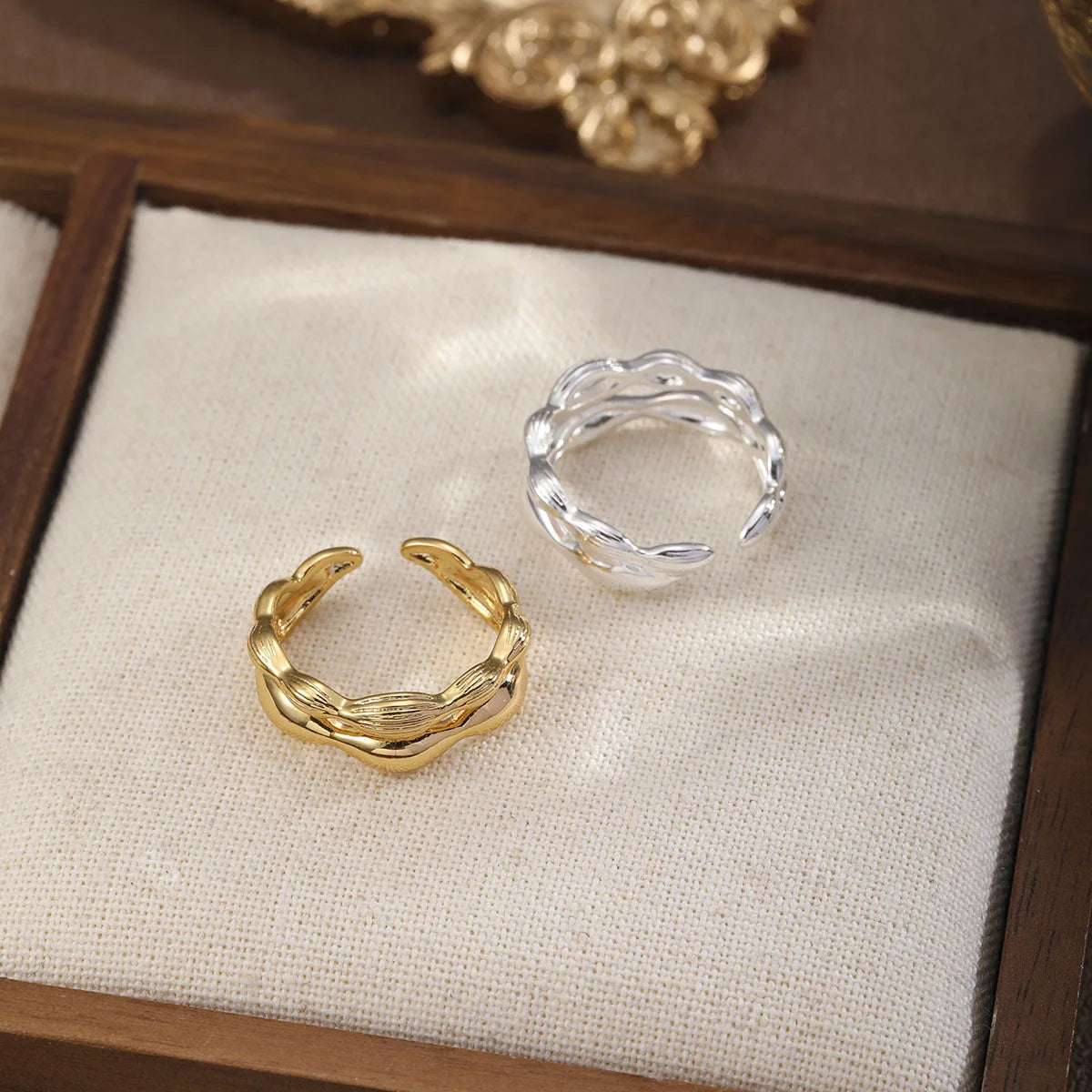 Fashion Copper Cuff Rings for Girls Simple Minimalistic Trendy Classic Jewelry for Women Ladies China Manufacturer Wholesale