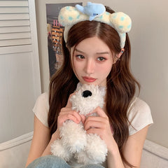 Hot Sale Downy Crab Shark Animals Blue Dots Headbands Sweet Cute Fashion Wholesale in Stock Hairbands Accessories for Daily Use