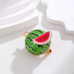 Fashion Sweet Fruits Watermelon Brooches for Girls New Design Glamorous Pins Jewelry for Women Ladies Accessories Wholesale