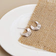 Silver half hoop