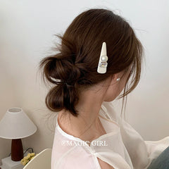 Vintage Glitter Imitation Pearl Hair Clips Chic Alloy Hair Accessories for Girls and Women Sparkle Fashion for Parties