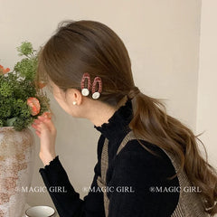 Female 2025 Hot Sale Solid Color Small Snap Clips Fashion Simple Elegant Customized in Stock Hairpins Accessory for Women Causal