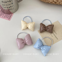 Simple Minimalistic Bowknot Scrunchies for Baby Girls Cute Sweet Kawaii Hair Ties for Kids Children Hair Accessories in Stock