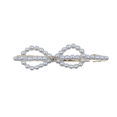 Fashion Chic Imitation Pearl Glitter Hair Clips for Girls Lustrous Stylish Barrette for Women Ladies Hair Accessories in Stock