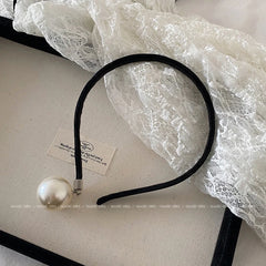 Solid Color Minimalistic Simple Head Band for Girls Imitation Pearl Elegant Graceful Hair Band for Women Ladies Hair Accessories