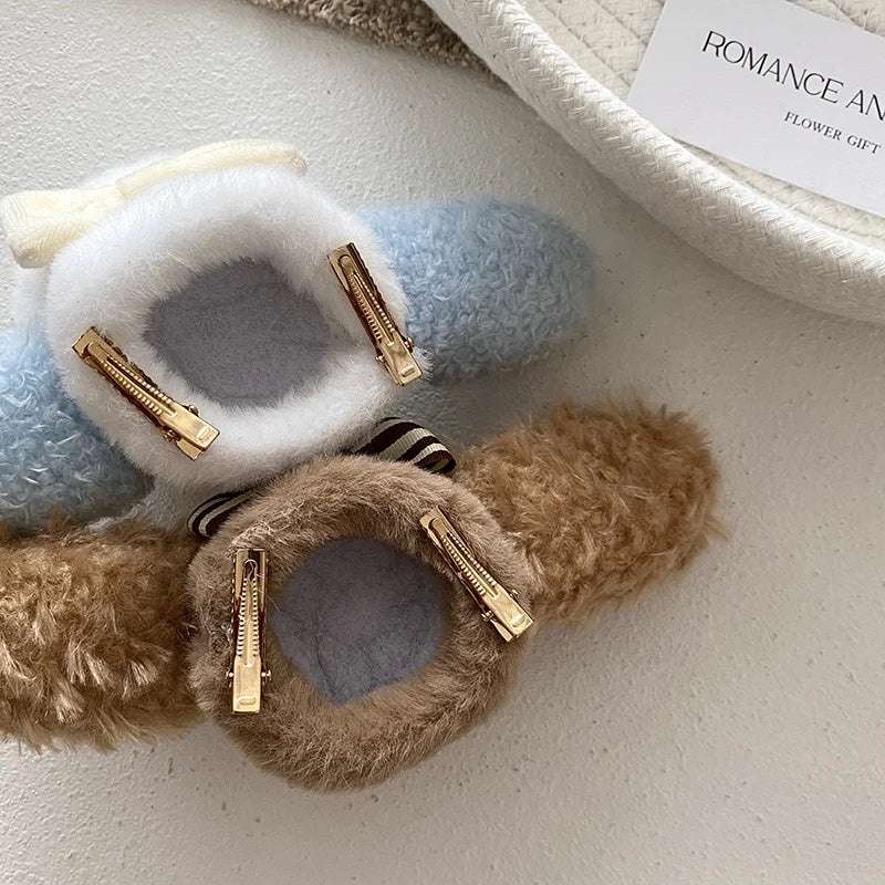 Fashion Sweet Cute Toque Blanche Hair Clips for Baby Girls Kawaii Stylish Chic Lovely Alligators for Kids Child Hair Accessories