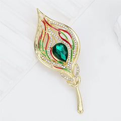 Fashion Glitter Sparking Sweet Rhinestone Elegant Brooches for Girls Stylish Trendy Pins Jewelry for Women Ladies Accessories