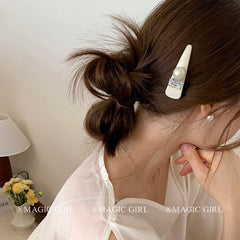Vintage Glitter Imitation Pearl Hair Clips Chic Alloy Hair Accessories for Girls and Women Sparkle Fashion for Parties