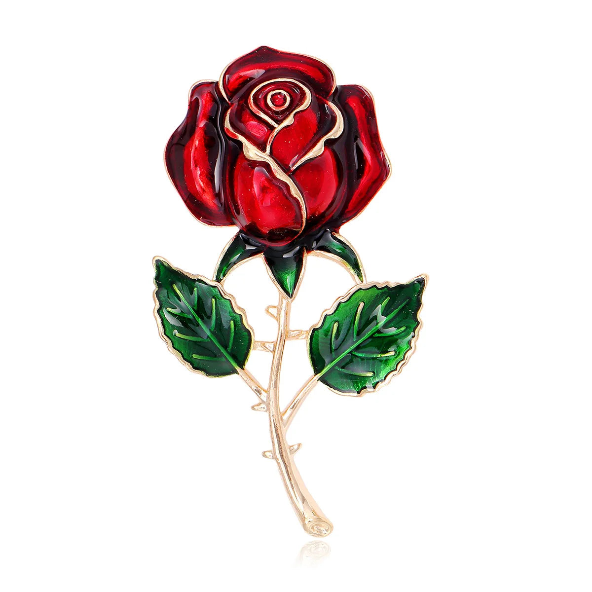Fashion Flowers Floral Rose Elegant Brooches for Girls Sweet Trendy Cute Pins Jewelry for Women Ladies Accessories Wholesale