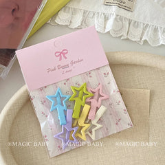 Simple Minimalistic Alligator Hair Clips for Baby Girls Solid Candy Color Sweet Cute Kawaii Alloy Material 5cm for Party