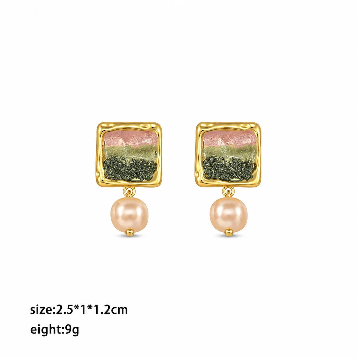 Fashion S925 Silver Copper 18K Gold Plated Drop Earrings for Girls Freshwater Pearl Jewelry for Women Ladies Wholesale Bulk