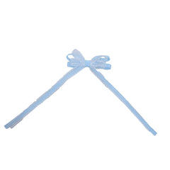 Girls Bowknot Ribbon Solid Color Tulle Small Alligator Clips Simple Sweet Fashion Wholesale in Stock Hairpins Accessory for Kids