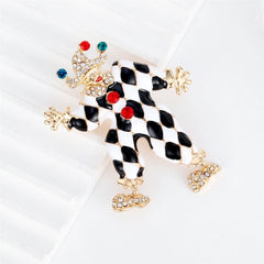Fashion Trendy Stylish Classic Clown Brooches for Girls Glamorous Charms Pins Jewelry for Women Ladies Accessories Hot Sale