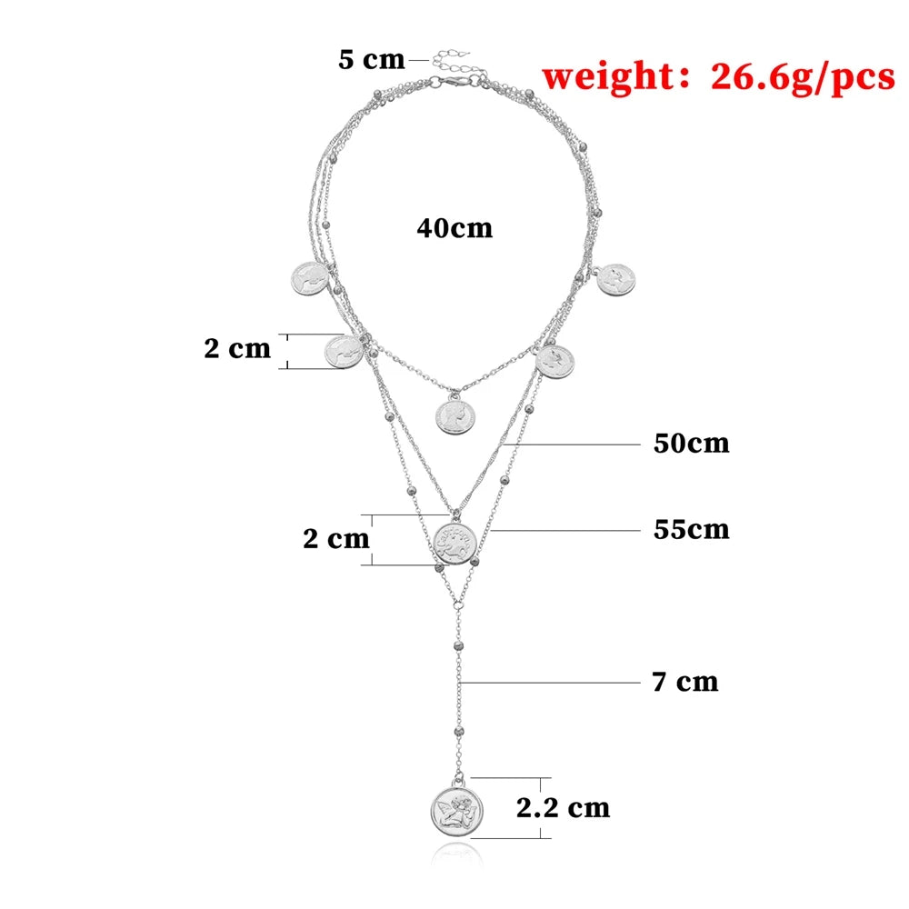 Fashion Simple Minimalistic Body Chain Necklaces for Girls Elegant Trendy Glamorous Jewellry for Women Ladies Accessories