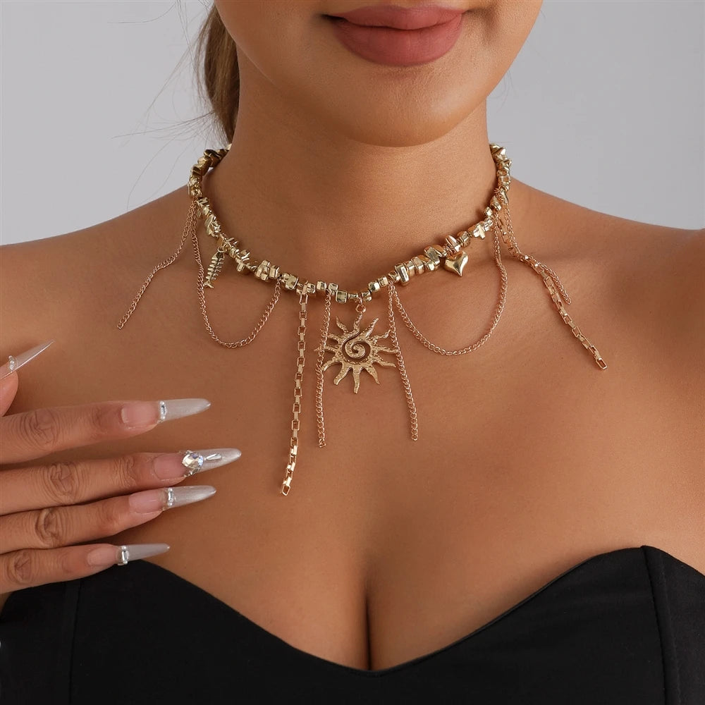 Fashion Beads Sun Elegant Graceful Stylish Necklaces for Girls Sweet Spicy Jewelry for Women Ladies Accessories Chinese Supplier