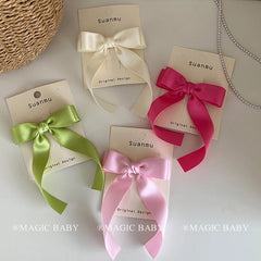 Girly Aesthetic Solid Color Pink Medium Alligator Clips Beauty Fashion Sweet in Stock Hairpins Accessories for Kids Children Use