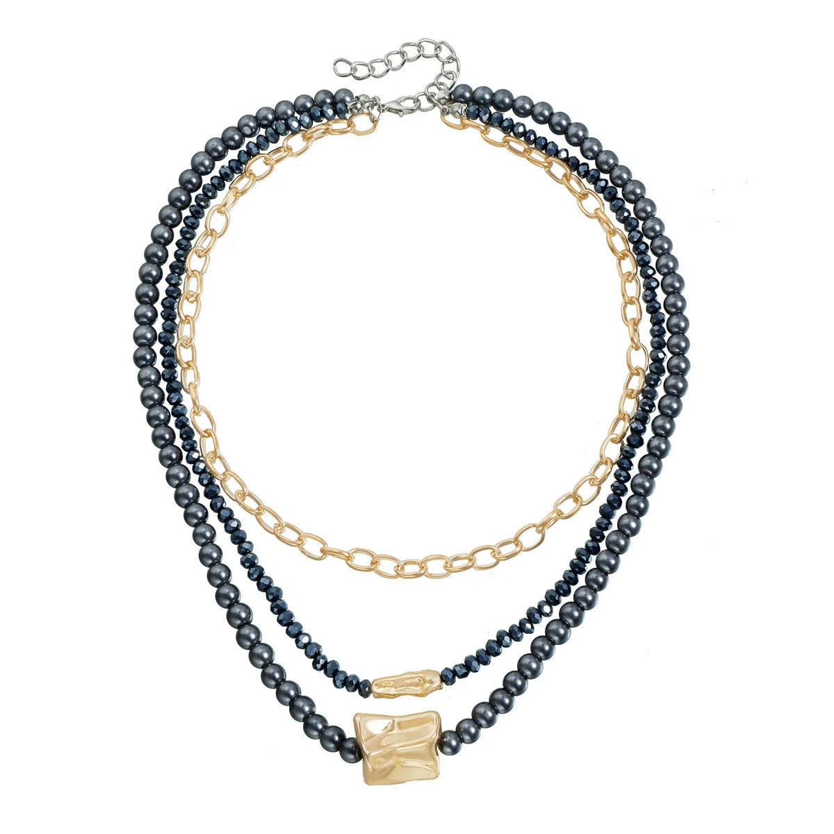 Fashion Layered Wearing Sexy Luxury Necklaces for Girls Elegant Earrings Jewelry Suits Sets for Women Ladies Accessories Chic
