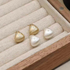 Women Heart Circle Decorative Mini Hoop Drop Earring Fashion Elegant Glamorous Luxurious Wholesale Jewelry Accessories for Daily