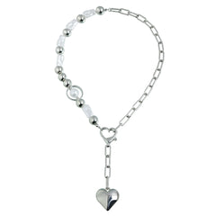 Fashion Beads Heart Shaped European and American Style Bold Glamorous Jewelry for Women Ladies Female Accessories Wholesale