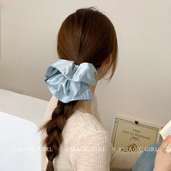 Classic Solid Color Simple Minimalistic Scrunchies for Girls Sweet Fashion Hair Ties for Women Ladies Hair Accessories in Stock