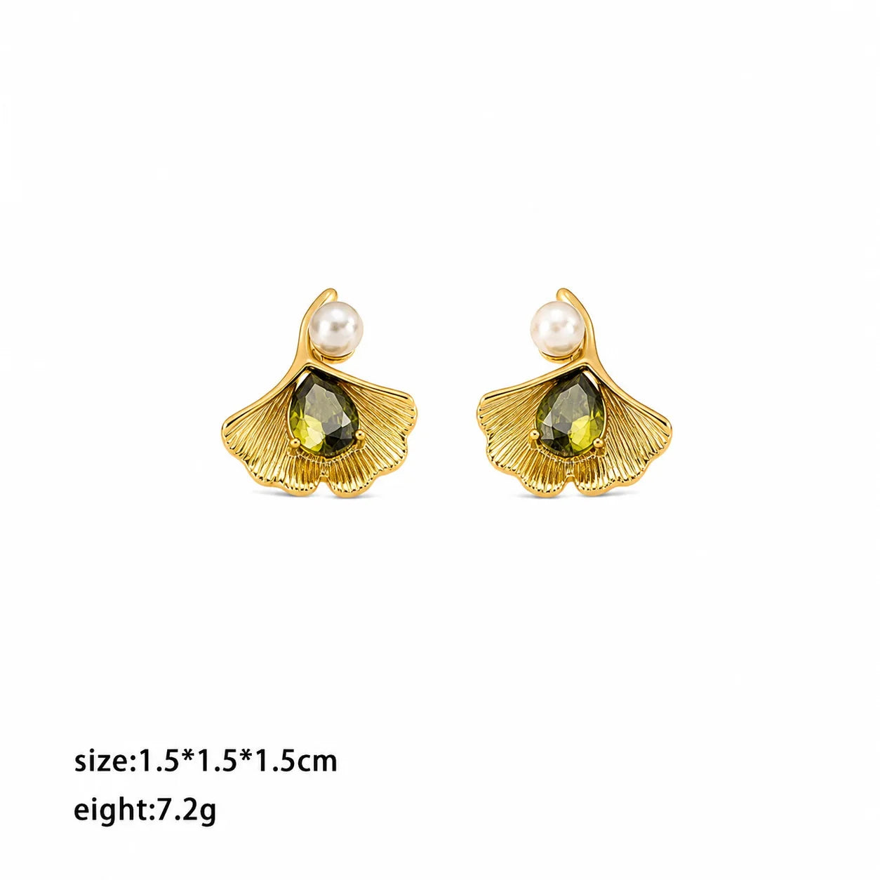 Women Shell Shape Glass Pearl Rhinestone Earring Elegant Fashion Dainty Factory Price Low MOQ in Stock Jewelry for Female Daily