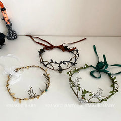 Vine Crystal Crown for Kids Queen Headband Rhinestones Elegant Princess Tiara Child Party Hair Accessories Royal Birthday Gift