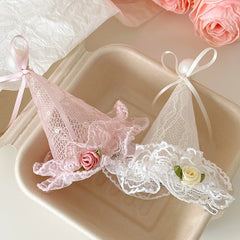 Hot Sale Cute Girly Aesthetic Flowers Hair Claw Clips Birthday Hat Stock Hair Clamp Accessories for Women Kids Custom Carton