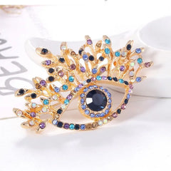 Fashion Glitter Stylish New Design Eyes Brooches for Girls Stylish Trendy Pins Jewelry for Women Ladies Accessories Wholesale