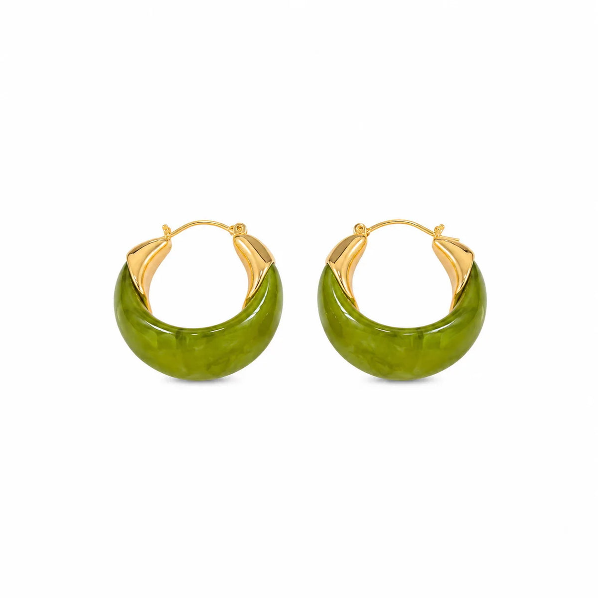 Fashion Resin Simple Hoop Earrings for Girls Sweet Elegant Jewelry for Women Ladies Wholesale China Manufacturer Low MOQ Bulk