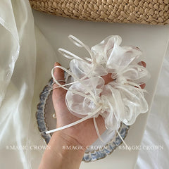 2025 Hot Sale Fashionable Elegant Hair Ties for Girls Creative Design Ribbon Hair Accessories Princess-style Women's Scrunchies