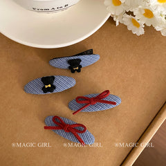 Women Bowknot Bear Animals Plaid Small Alligator Clips Elegant Chic Sweet Wholesale in Stock Hairpins Accessories for Female Use