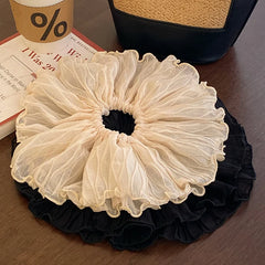 Classic Simple Minimalistic Solid Color Scunchies for Girls Elegant Fashion Trendy Hair Ties Women Ladies Hair Accessories Sweet