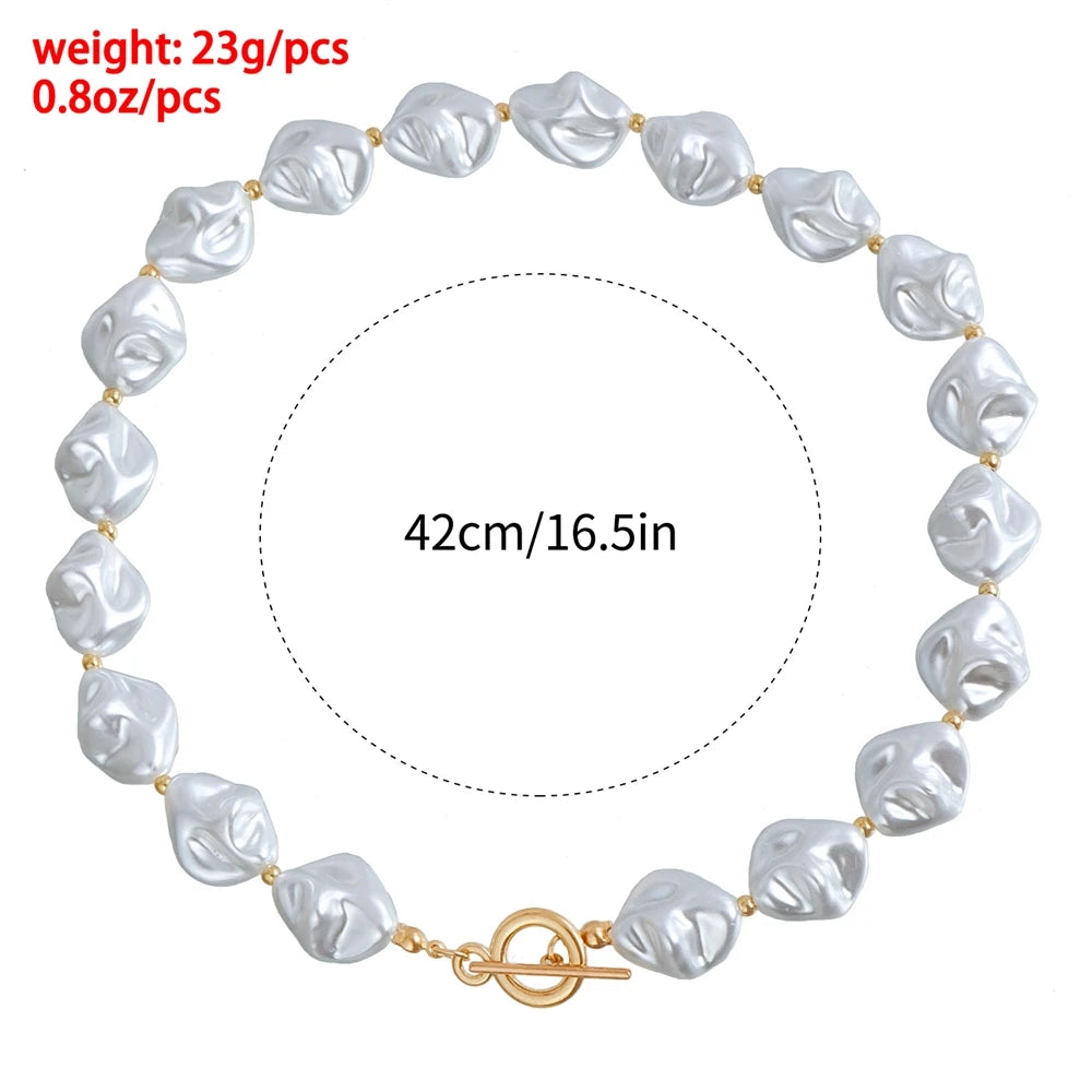 Fashion Sweet Beads Simple Necklaces for Girls Elegant Minimalistic Glamorous Bracelets Jewelry for Women Ladies Accessories