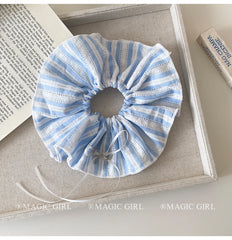 Fashion Adjustable Girls Scrunchies Fabric High Elastic Minimalist Bow Creative Design Hair Ties for Women Office Hair Accessory