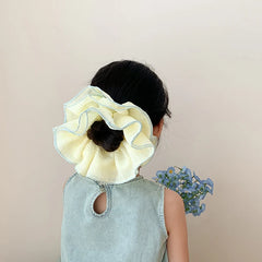Kids Multiple Layer Simple Ponytail Holder Scrunchies Chic Fashion Elegant Wholesale in Stock Hair Ties Accessories for Children