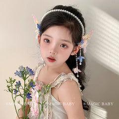 Cute Luxurious Lustrous Imitation Pearl Head Band for Baby Girls Sweet Hair Bands for Kids Children Teens Hair Accessories