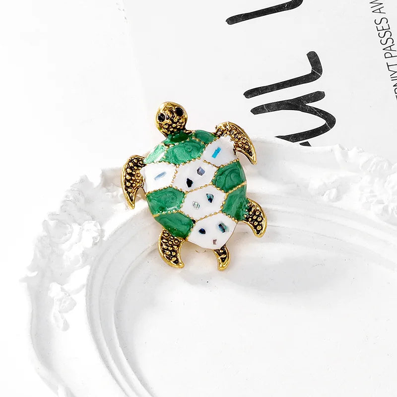 Fashion Animals Tortoise Sweet Brooches fot Girls OOTD Elegant Trendy Pins Jewelry for Women Ladies Accessories Chinese Supplier