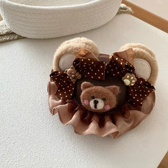 Fashion Animals Bear Polka Dot Hair Clips for Baby Girls Sweet Hat Alligators for Kids Children Hair Accessories in Stock Chic
