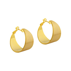 Women's Fashionable Earrings Wide-Frame Brushed Earrings Vintage Exaggerated Personality High-end Cool Style Ear Jewelry Unisex