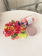 Simple Solid Color Mini Scrunchies for Baby Girls High Elastic Hair Ties for Kids Children Teens Hair Accessories in Stock