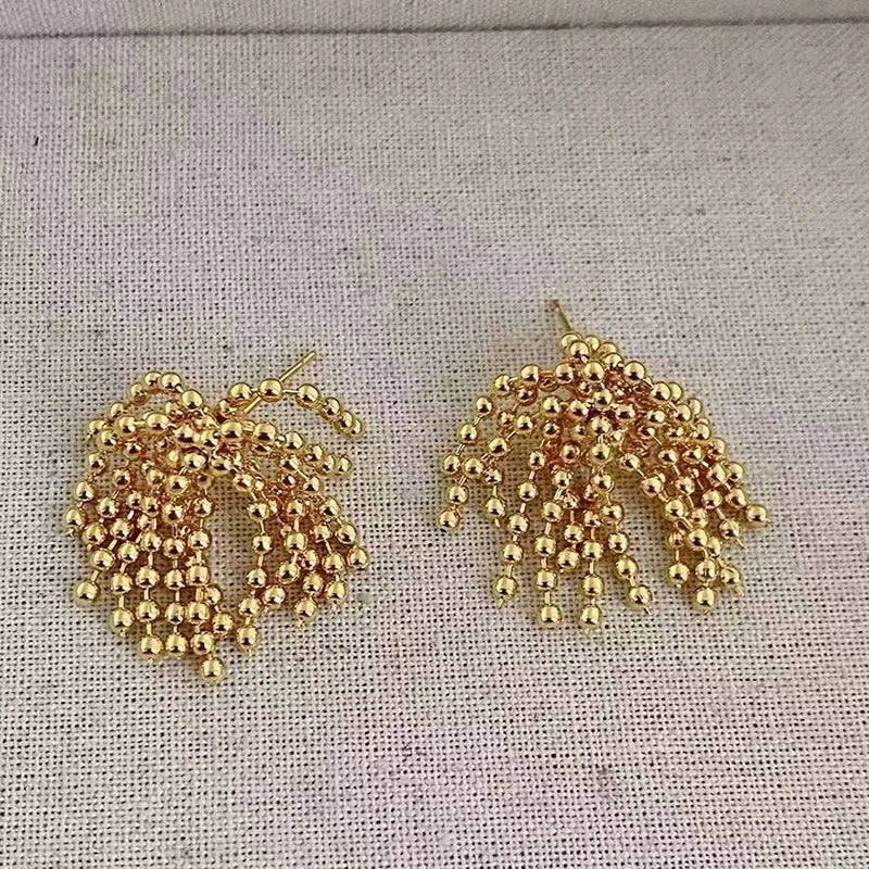 Fashion Sweet ELegant Tassel Drop Earrings for Girls Trendy Stylish Jewelry for Women Ladies Accessories Chinese Supplier Chic