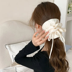 Fashion Solid Color Minimalistic Simple Scrunchies for Girls Ribbon Elegant Hair Ties for Women Ladies Hair Accessories Chic
